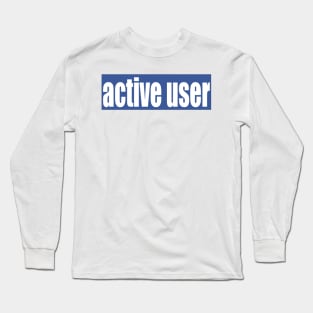 active user vest patch Long Sleeve T-Shirt